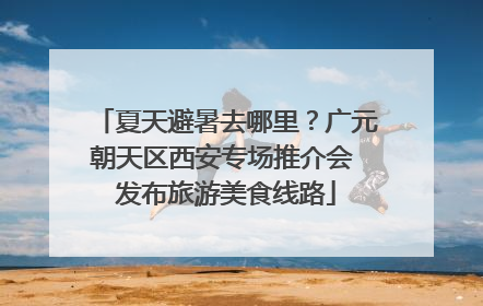 夏天避暑去哪里？广元朝天区西安专场推介会 发布旅游美食线路