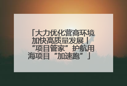 大力优化营商环境 加快高质量发展丨“项目管家”护航用海项目“加速跑”