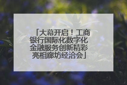 大幕开启！工商银行国际化数字化金融服务创新精彩亮相廊坊经洽会