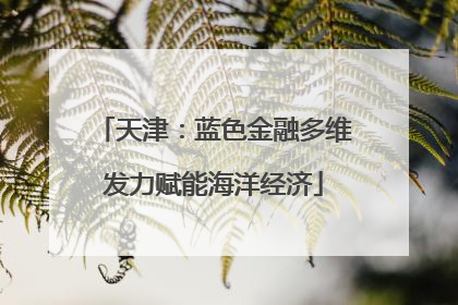 天津：蓝色金融多维发力赋能海洋经济