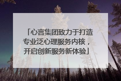 心言集团致力于打造专业泛心理服务内核，开启创新服务新体验