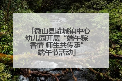 微山县驩城镇中心幼儿园开展“端午粽香情 师生共传承”端午节活动
