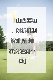 山西襄垣：创新机制解难题 精准滴灌润小微