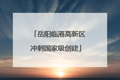 岳阳临港高新区冲刺国家级创建