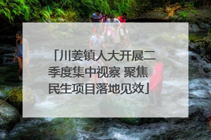 川姜镇人大开展二季度集中视察 聚焦民生项目落地见效