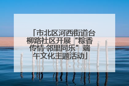 市北区河西街道台柳路社区开展“粽香传情·邻里同乐”端午文化主题活动
