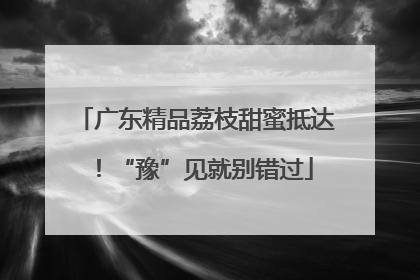 广东精品荔枝甜蜜抵达！“豫”见就别错过