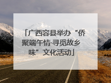 广西容县举办“侨聚端午情·寻觅故乡味”文化活动
