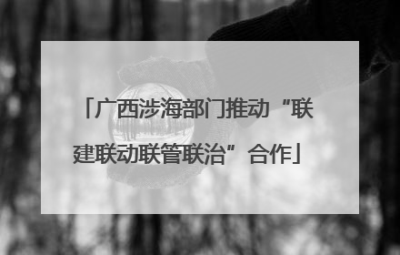 广西涉海部门推动“联建联动联管联治”合作