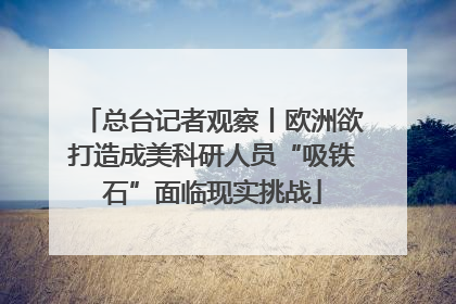 总台记者观察丨欧洲欲打造成美科研人员“吸铁石”面临现实挑战