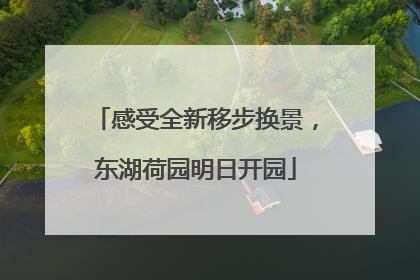 感受全新移步换景，东湖荷园明日开园