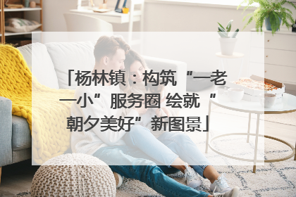 杨林镇：构筑“一老一小”服务圈 绘就“朝夕美好”新图景
