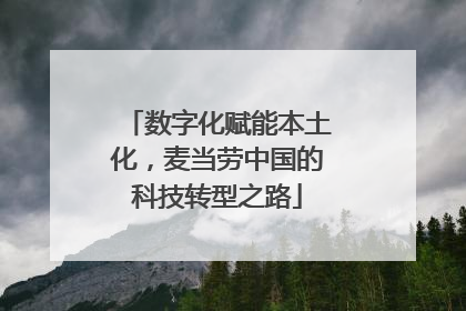 数字化赋能本土化，麦当劳中国的科技转型之路