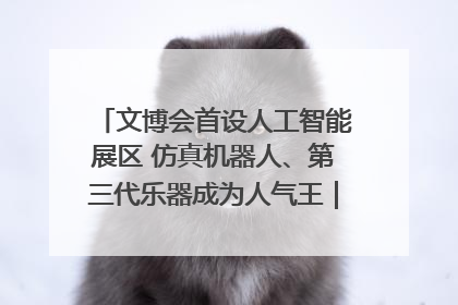 文博会首设人工智能展区 仿真机器人、第三代乐器成为人气王｜文博向“新”
