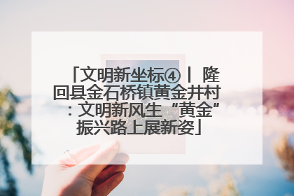 文明新坐标④丨 隆回县金石桥镇黄金井村：文明新风生“黄金” 振兴路上展新姿