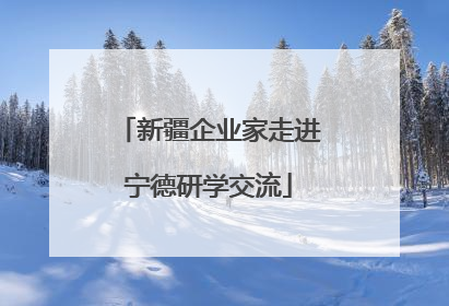 新疆企业家走进宁德研学交流