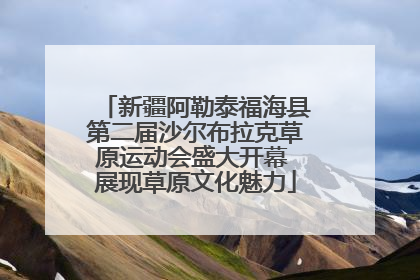 新疆阿勒泰福海县第二届沙尔布拉克草原运动会盛大开幕 展现草原文化魅力