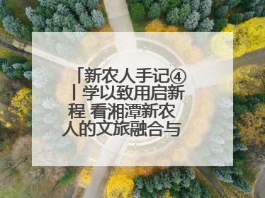 新农人手记④丨学以致用启新程 看湘潭新农人的文旅融合与产业升级之路