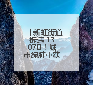 新虹街道拆违 1307㎡！城市绿肺重获呼吸自由