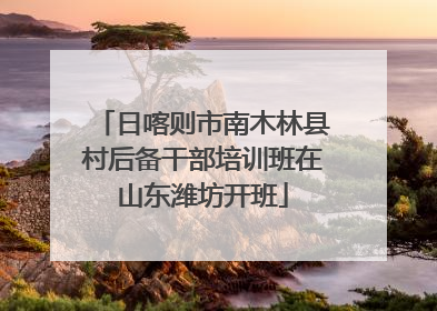 日喀则市南木林县村后备干部培训班在山东潍坊开班