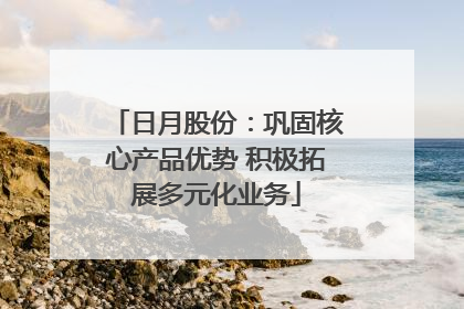 日月股份：巩固核心产品优势 积极拓展多元化业务
