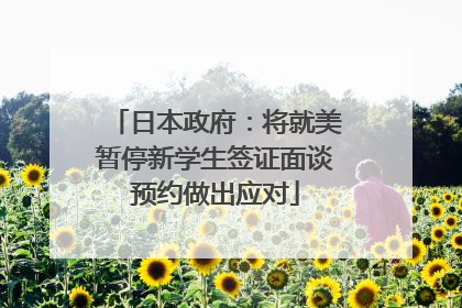 日本政府：将就美暂停新学生签证面谈预约做出应对