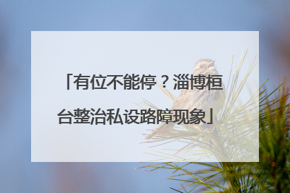 有位不能停？淄博桓台整治私设路障现象