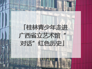 桂林青少年走进广西省立艺术馆“对话”红色历史