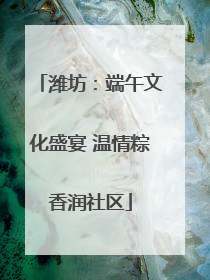 潍坊：端午文化盛宴 温情粽香润社区