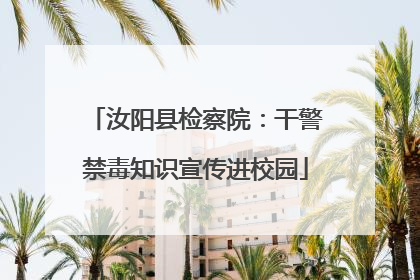 汝阳县检察院：干警禁毒知识宣传进校园