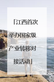 江西首次举办国家级产业转移对接活动