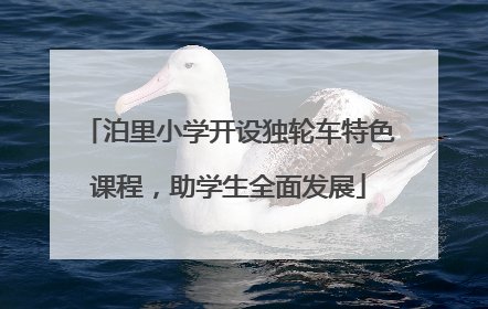 泊里小学开设独轮车特色课程，助学生全面发展