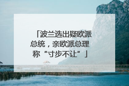 波兰选出疑欧派总统，亲欧派总理称“寸步不让”
