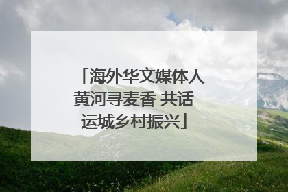 海外华文媒体人黄河寻麦香 共话运城乡村振兴