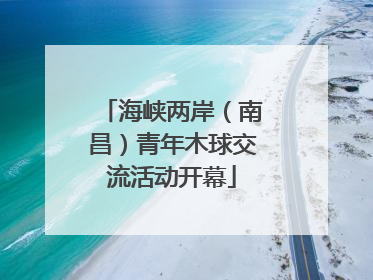 海峡两岸（南昌）青年木球交流活动开幕