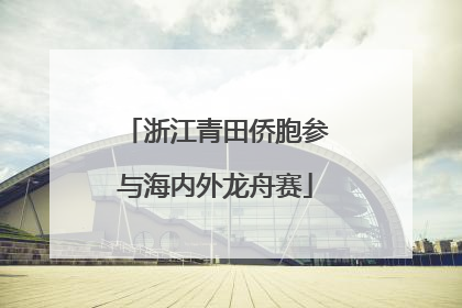 浙江青田侨胞参与海内外龙舟赛