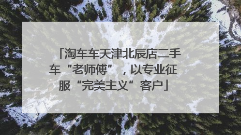 淘车车天津北辰店二手车“老师傅”，以专业征服“完美主义”客户