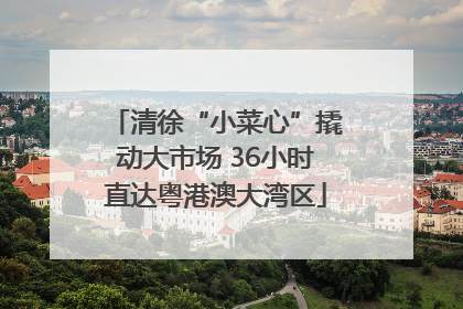 清徐“小菜心”撬动大市场 36小时直达粤港澳大湾区