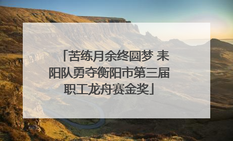 苦练月余终圆梦 耒阳队勇夺衡阳市第三届职工龙舟赛金奖
