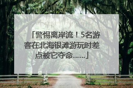 警惕离岸流！5名游客在北海银滩游玩时差点被它夺命……