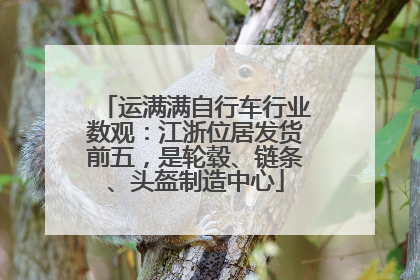 运满满自行车行业数观：江浙位居发货前五，是轮毂、链条、头盔制造中心