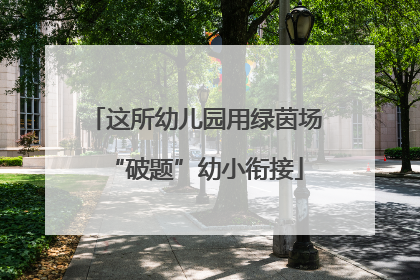 这所幼儿园用绿茵场“破题”幼小衔接