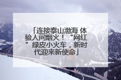 连接泰山渤海 体验人间烟火！“网红”绿皮小火车，新时代迎来新使命