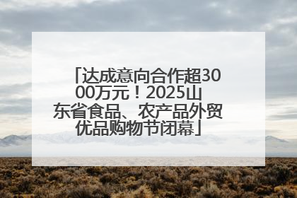 达成意向合作超3000万元！2025山东省食品、农产品外贸优品购物节闭幕