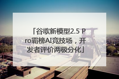 谷歌新模型2.5 Pro霸榜AI竞技场，开发者评价两极分化
