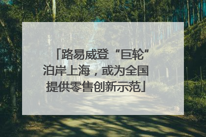 路易威登“巨轮”泊岸上海，或为全国提供零售创新示范