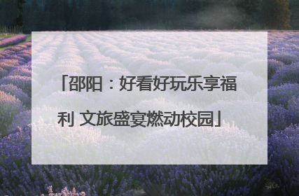 邵阳：好看好玩乐享福利 文旅盛宴燃动校园