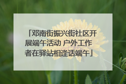 邓南街振兴街社区开展端午活动 户外工作者在驿站相逢话端午