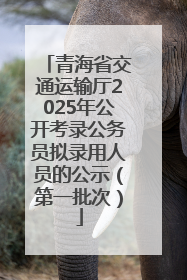 青海省交通运输厅2025年公开考录公务员拟录用人员的公示（第一批次）