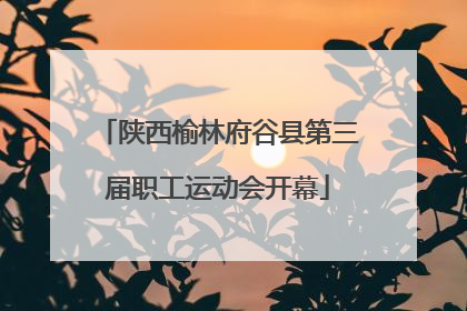 陕西榆林府谷县第三届职工运动会开幕